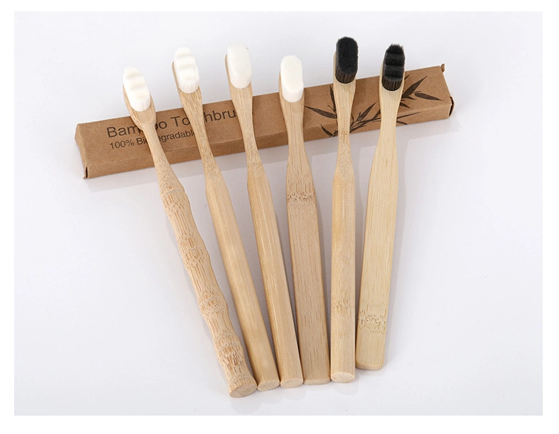 Wholesale Eco-Friendly Dental Care Adult Children Family Use Bamboo Tooth Brush Charcoal Bristles