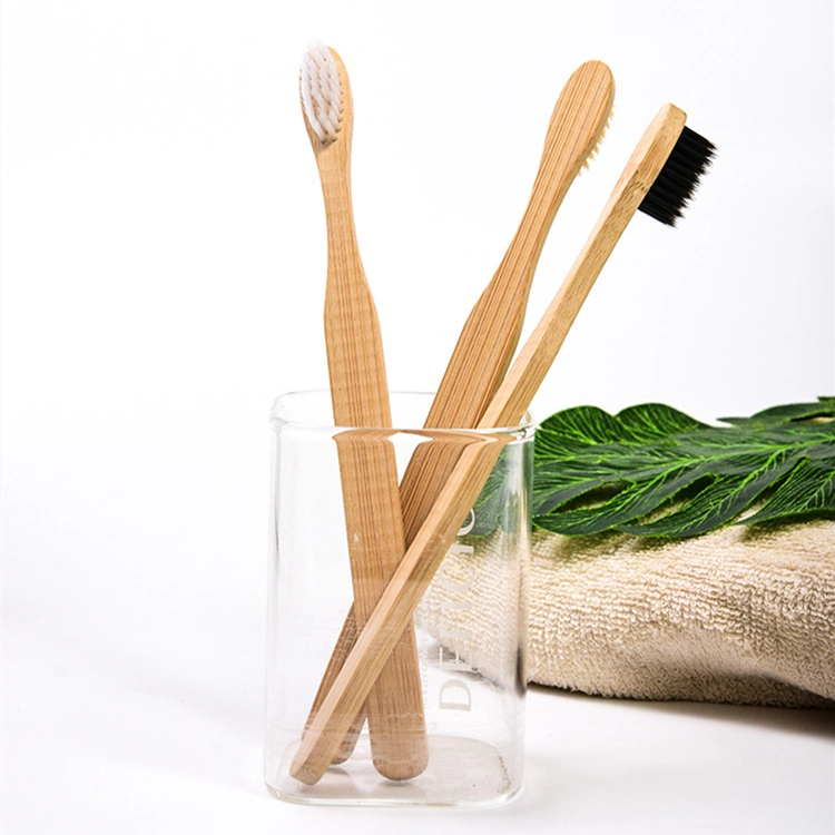 Wholesale Eco-Friendly Dental Care Adult Children Family Use Bamboo Tooth Brush Charcoal Bristles