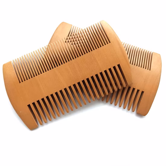 Peigne à cheveux pour le visage parfait, Kit de Logo personnalisé, ensemble de peignes et de brosses pour barbe, outil de mise en forme de la barbe pour hommes, peigne en bois