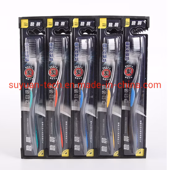 Charbon de bambou propre et entretien brosse à dents à poils souples gingivale brosse à dents adulte
